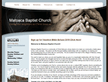 Tablet Screenshot of matoacabaptist.com